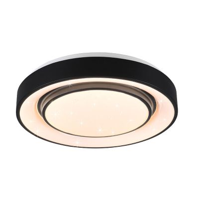 Svart plafond modern, Freke, 20W, RGBW LED