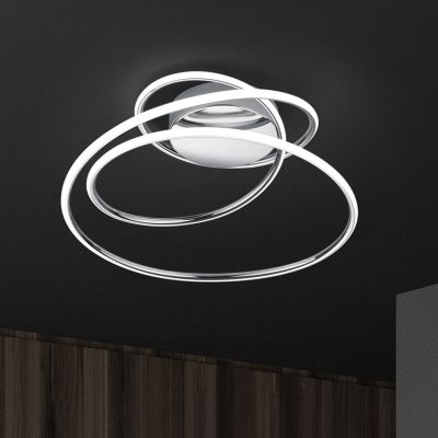 Krom plafond design, Marell, 36W, 4000K LED, 3 stegs dimmer