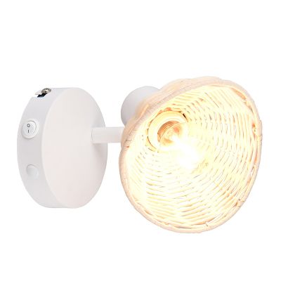 Rotting vägglampa brun, Sijmen, med brytare