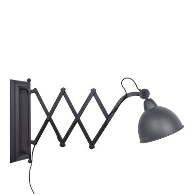 Industri vägglampa svart, Borani