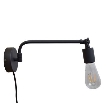 Industri vägglampa svart, Orloni