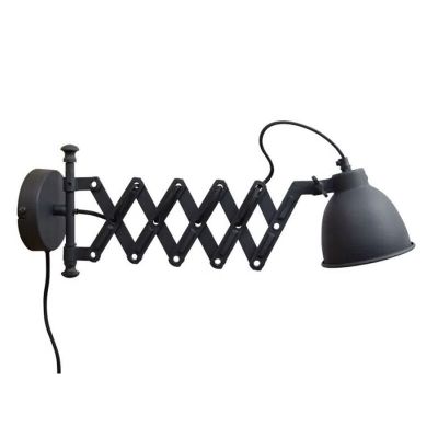 Industri vägglampa svart, Borani