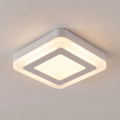 Plast trapphusbelysning vit, Haley, 8W, 3000K LED, IP54