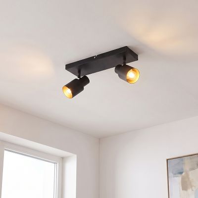 Aluminium spotlight tak svart, Eleno