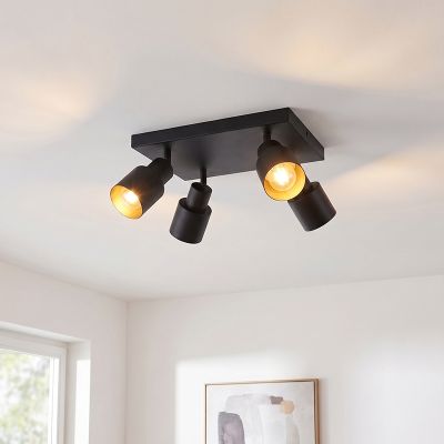 Aluminium spotlight tak svart, Eleno