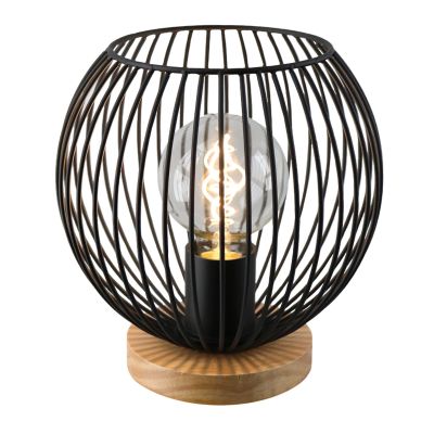 Industri bordslampa svart, Wiro, med brytare