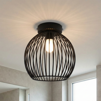 Industri taklampa badrum svart, Wiro, IP44