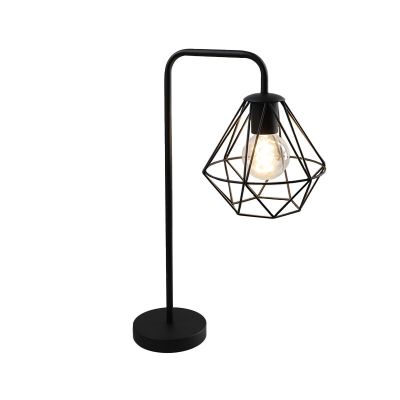 Industri bordslampa svart, Jochem, med brytare