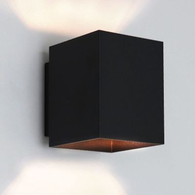 Modern up down vägglampa svart, Dalila