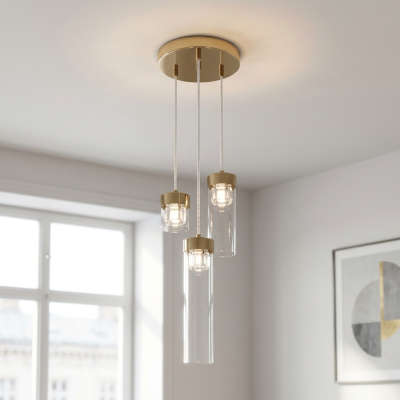 Design fönsterlampa guld, Maxwell