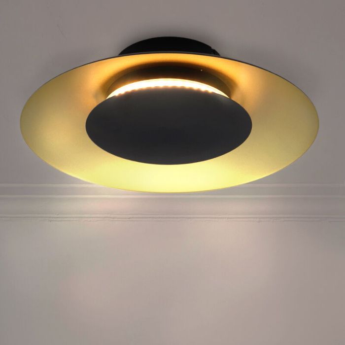 Modern plafond guld, Denyse, 15W, 3000K LED