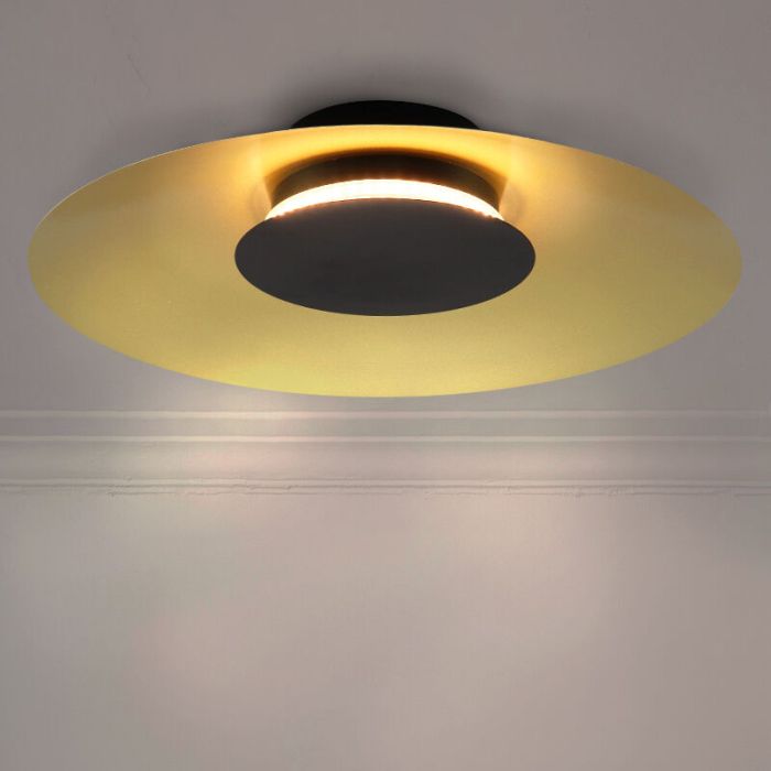 Modern plafond guld, Denyse, 15W, 3000K LED