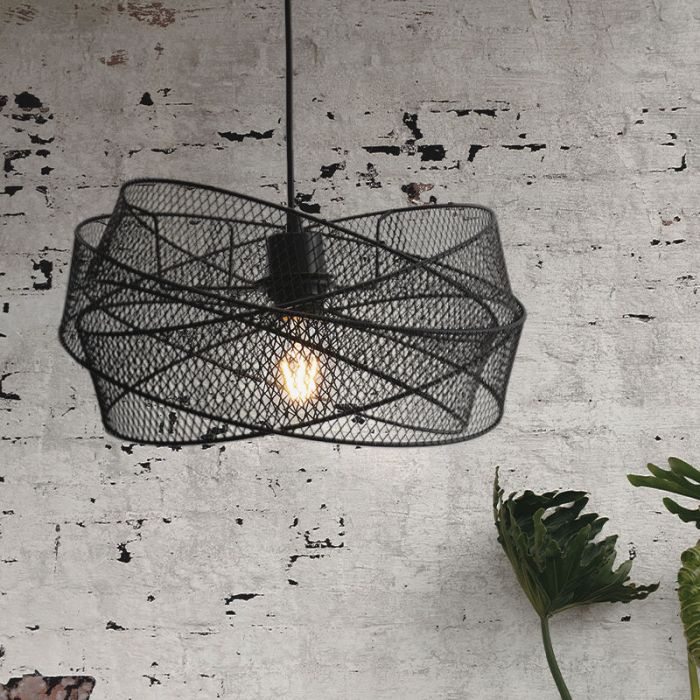 Industri fönsterlampa svart, Diny