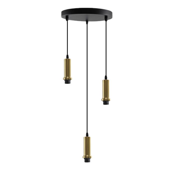Aluminium fönsterlampa utan skärm guld, Rika