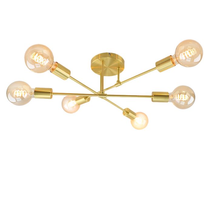 Modern taklampa guld, Amos