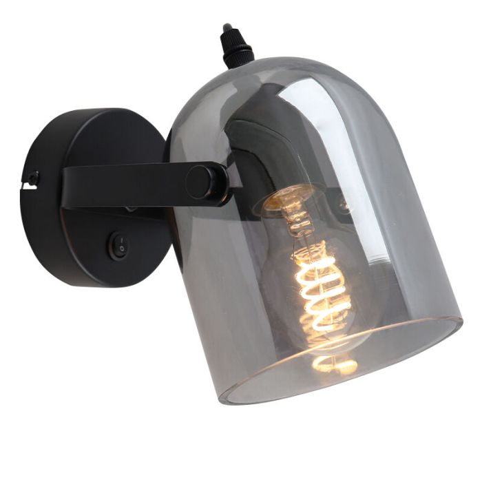Design väggspotlight grå, Clyde