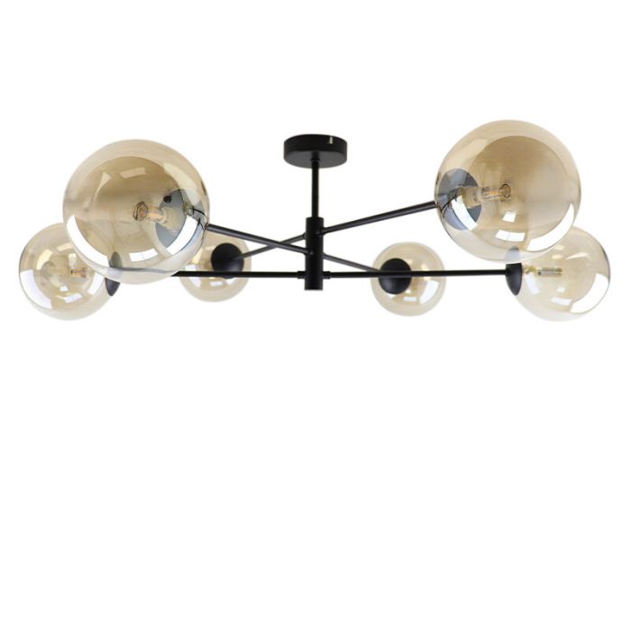 Modern taklampa svart, Remo