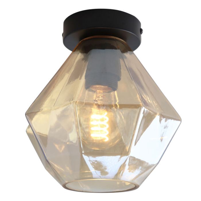 Retro taklampa bärnstensfärgad, Anoek
