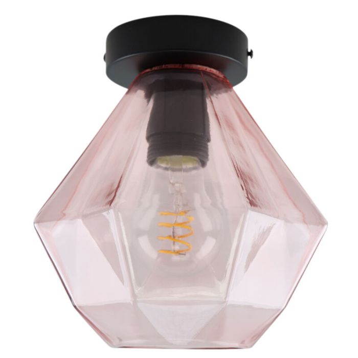 Retro taklampa rosa, Anoek