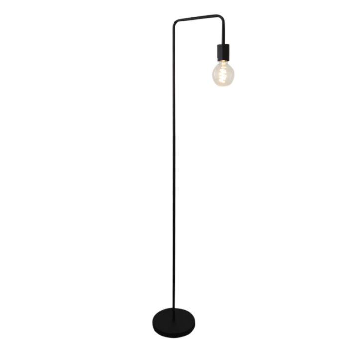 Modern golvlampa svart, Carlos, med brytare