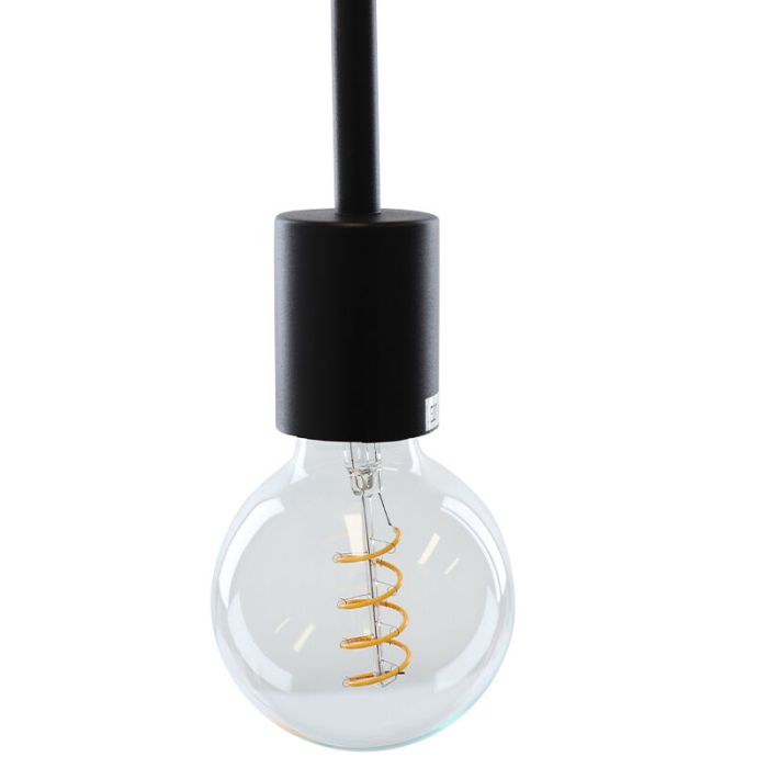 Modern golvlampa svart, Carlos, med brytare