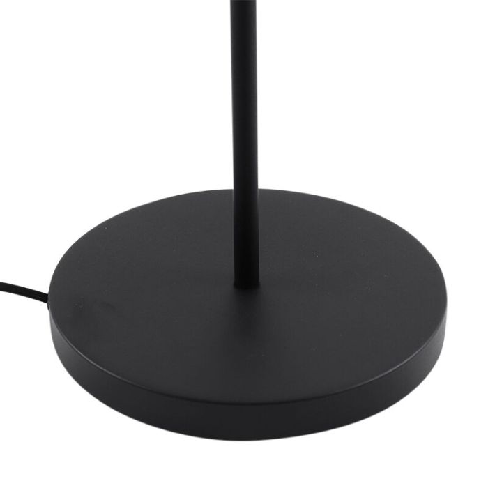Modern golvlampa svart, Carlos, med brytare
