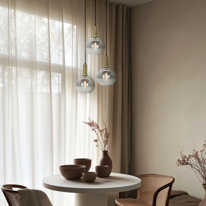 Design fönsterlampa grå, Emerson