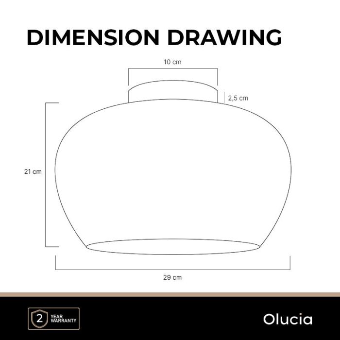 Design taklampa grå, Vidro
