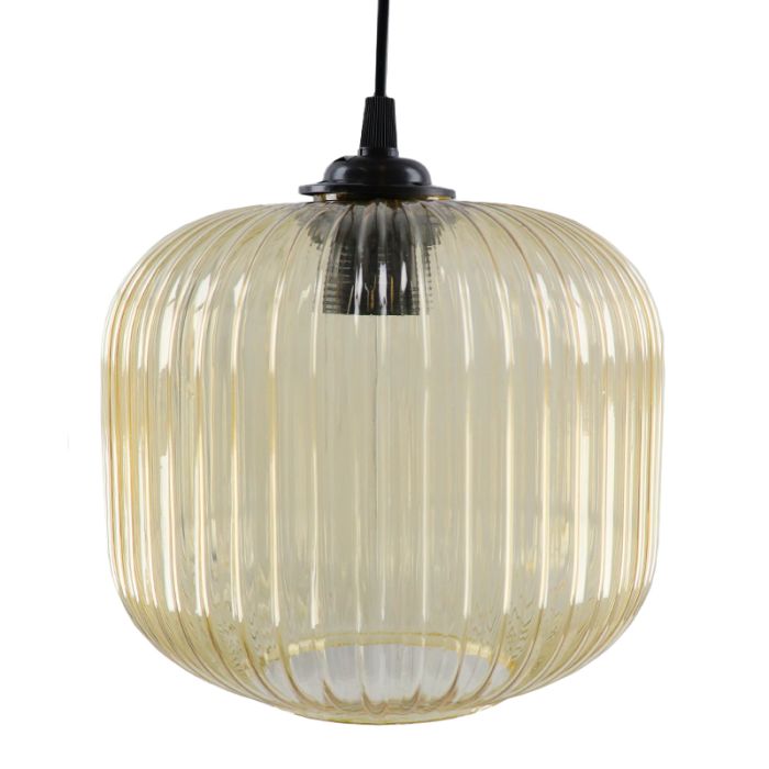 Retro fönsterlampa bärnstensfärgad, Charlois