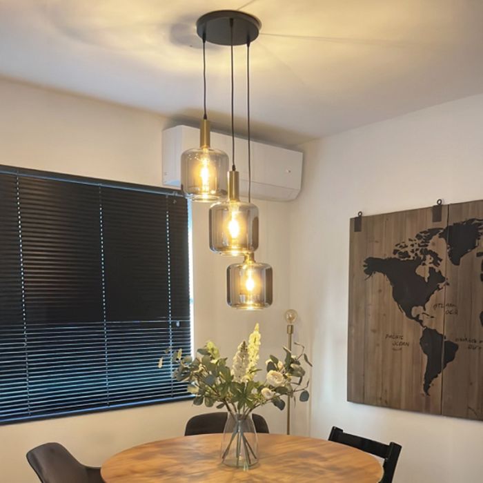 Modern fönsterlampa grå, Keanu