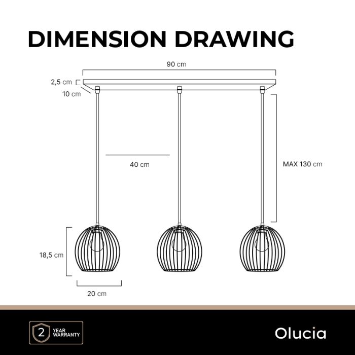 Industri fönsterlampa svart, Wiro