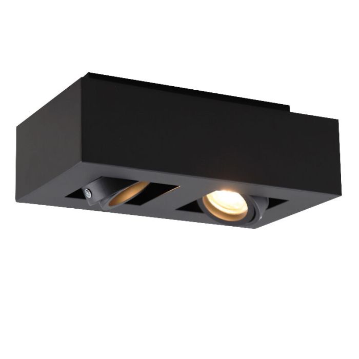 Modern utanpåliggande spotlight svart, Akira