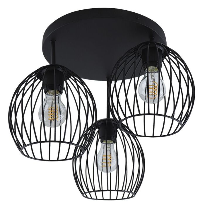 Industri taklampa svart, Wiro