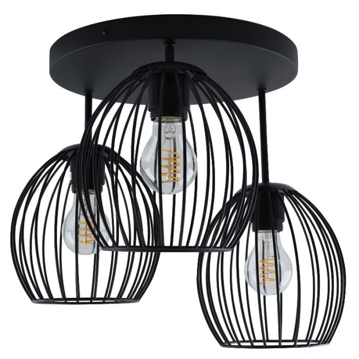Industri taklampa svart, Wiro