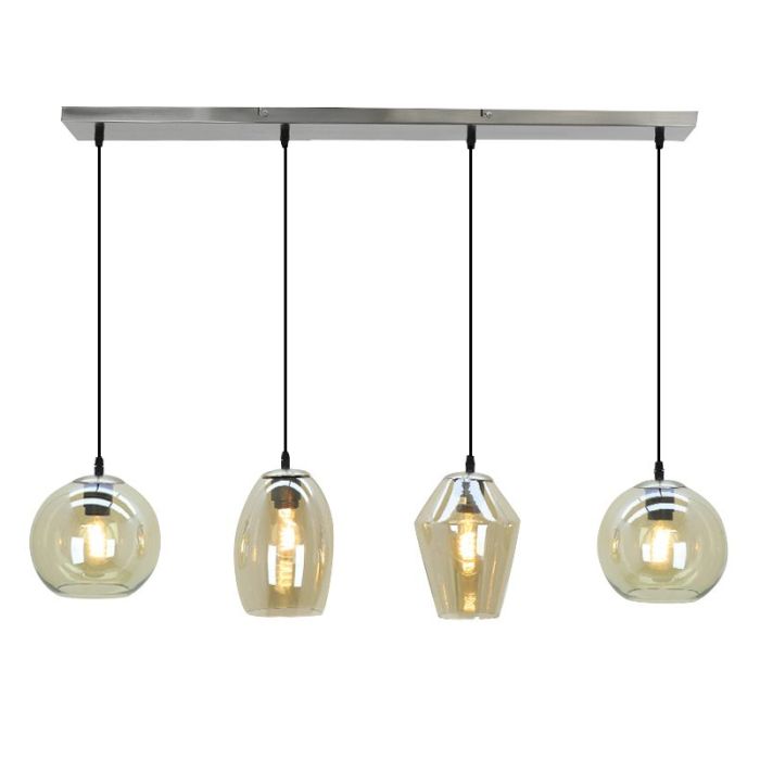 Design fönsterlampa bärnstensfärgad, Lazaro