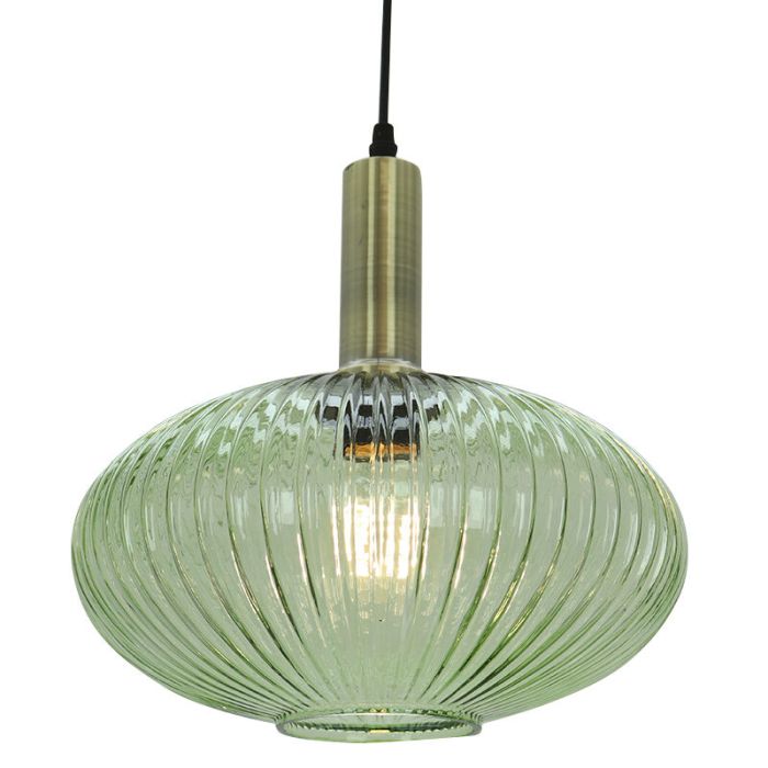 Retro fönsterlampa grön, Charlois
