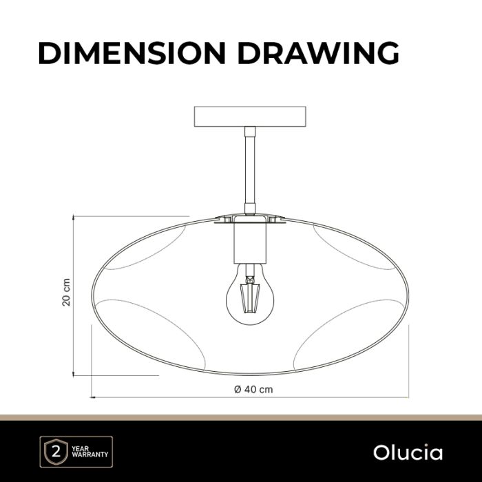 Design taklampa grå, Evita