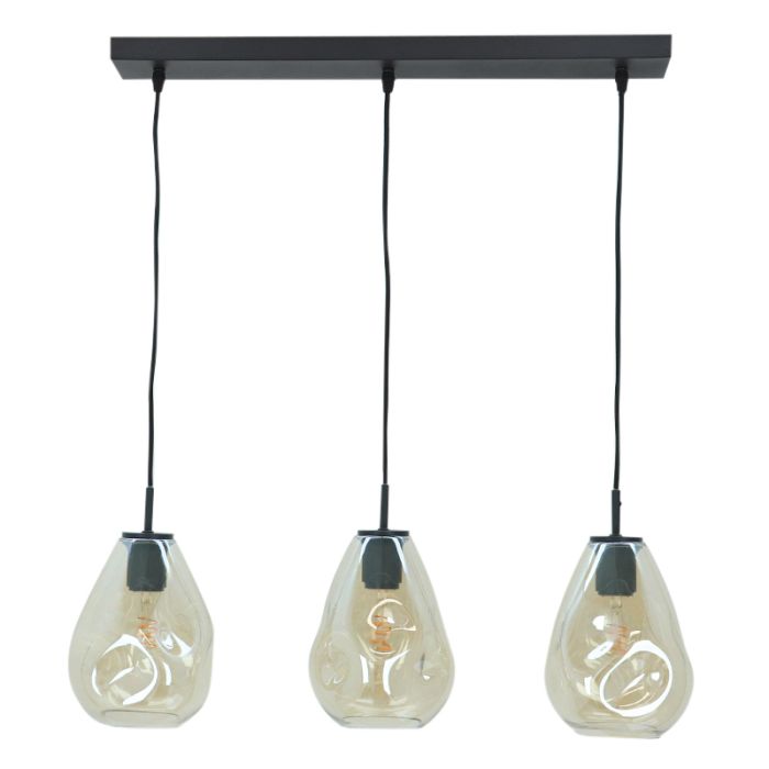 Design fönsterlampa bärnstensfärgad, Evito