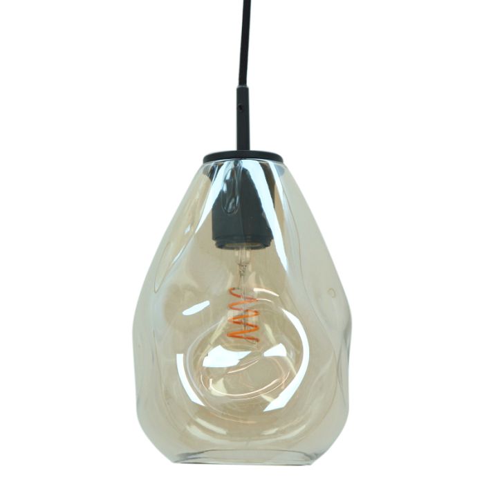 Design fönsterlampa bärnstensfärgad, Evito