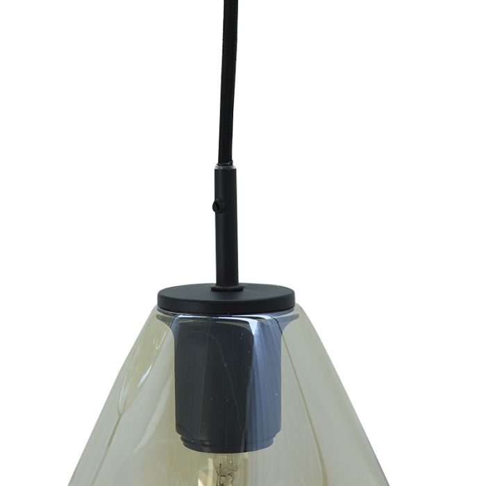 Design fönsterlampa bärnstensfärgad, Evito