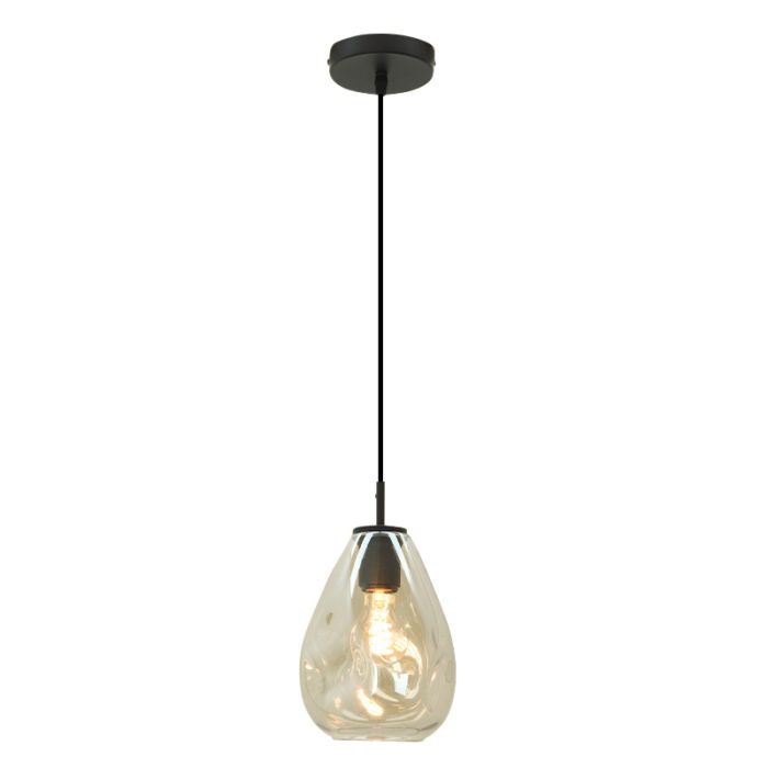 Design fönsterlampa bärnstensfärgad, Evito