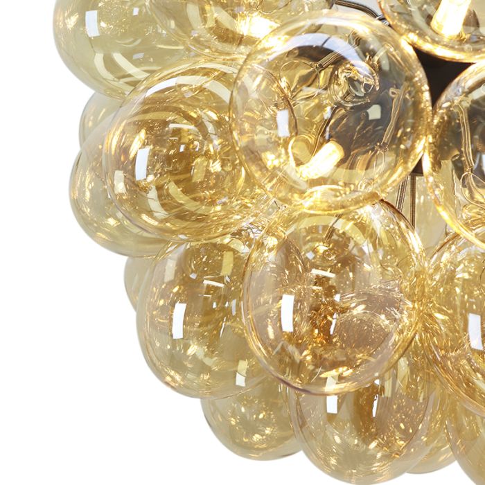 Design fönsterlampa bärnstensfärgad, Cyril