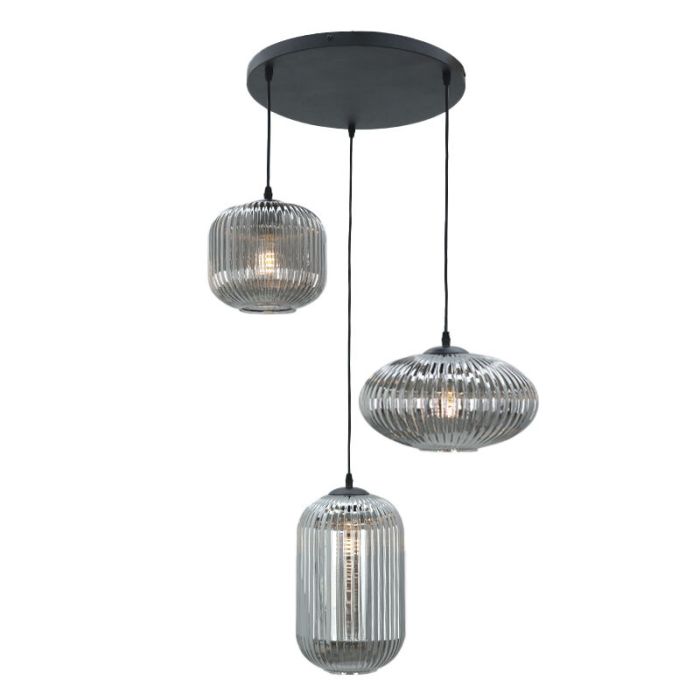 Retro fönsterlampa grå, Charlois