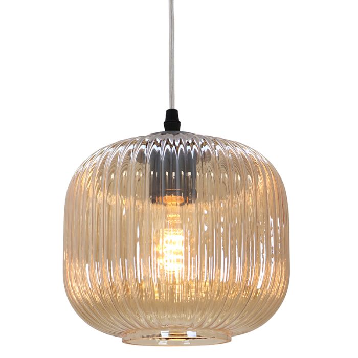 Retro fönsterlampa bärnstensfärgad, Charlois