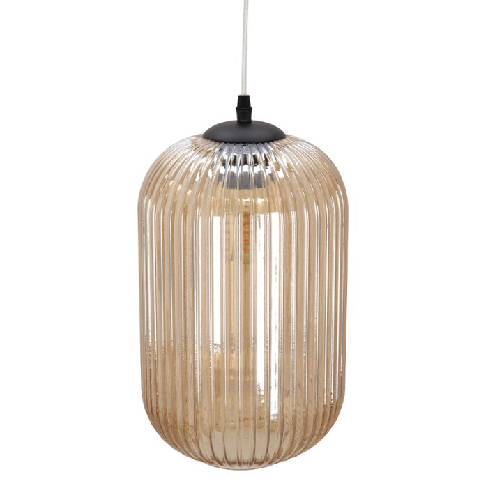 Retro fönsterlampa bärnstensfärgad, Charlois