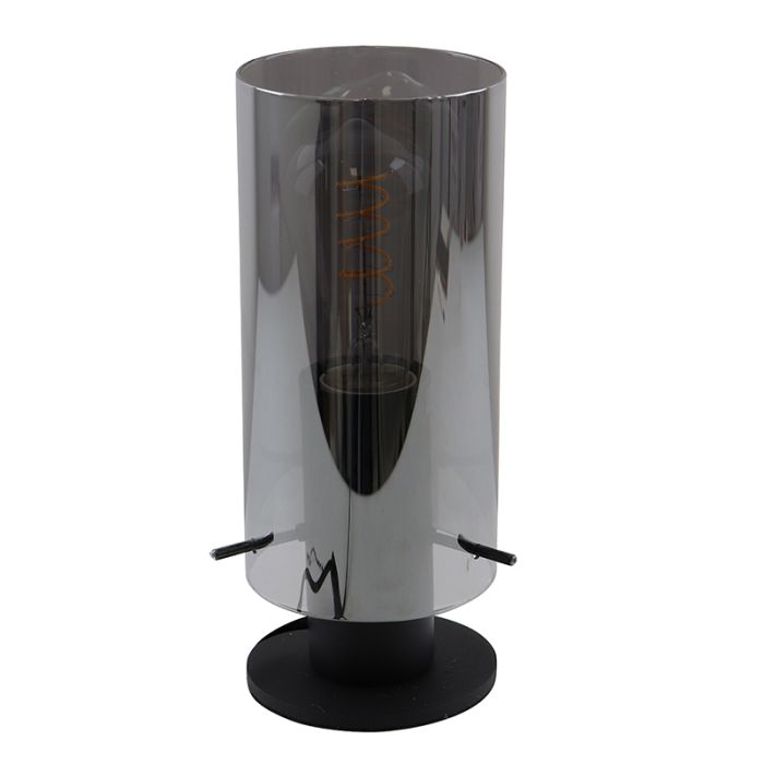 Design bordslampa grå, Dilaram, med brytare