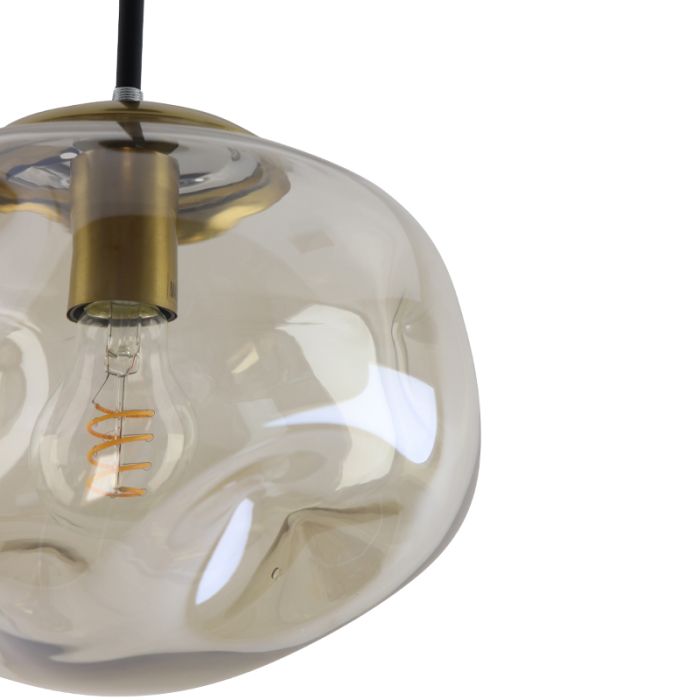 Design fönsterlampa bärnstensfärgad, Evita