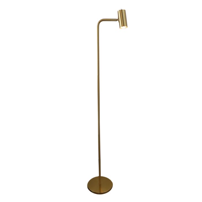 Modern golvlampa mässing, Carlos, med brytare