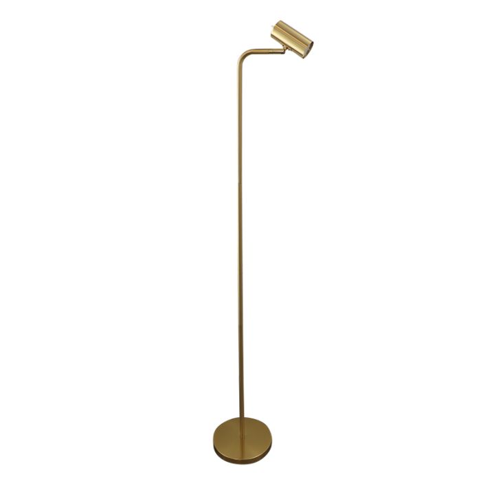 Modern golvlampa mässing, Carlos, med brytare