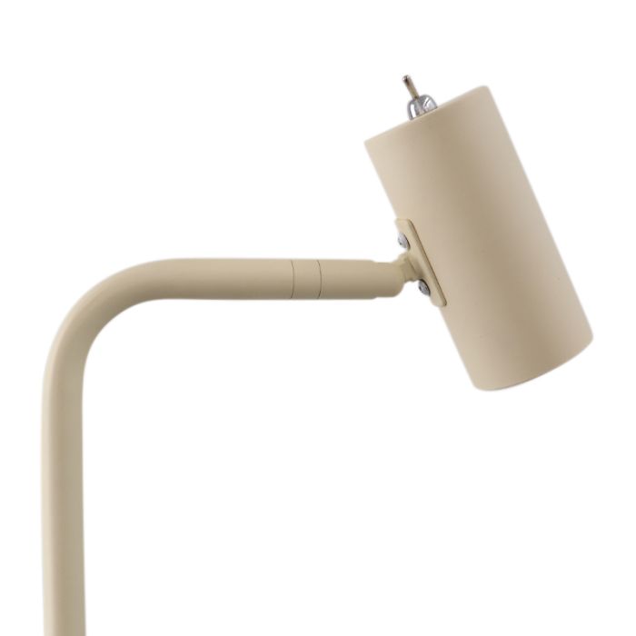 Modern golvlampa beige, Carlos, med brytare